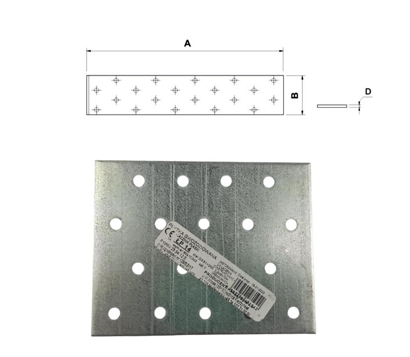 Łącznik płaski do drewna